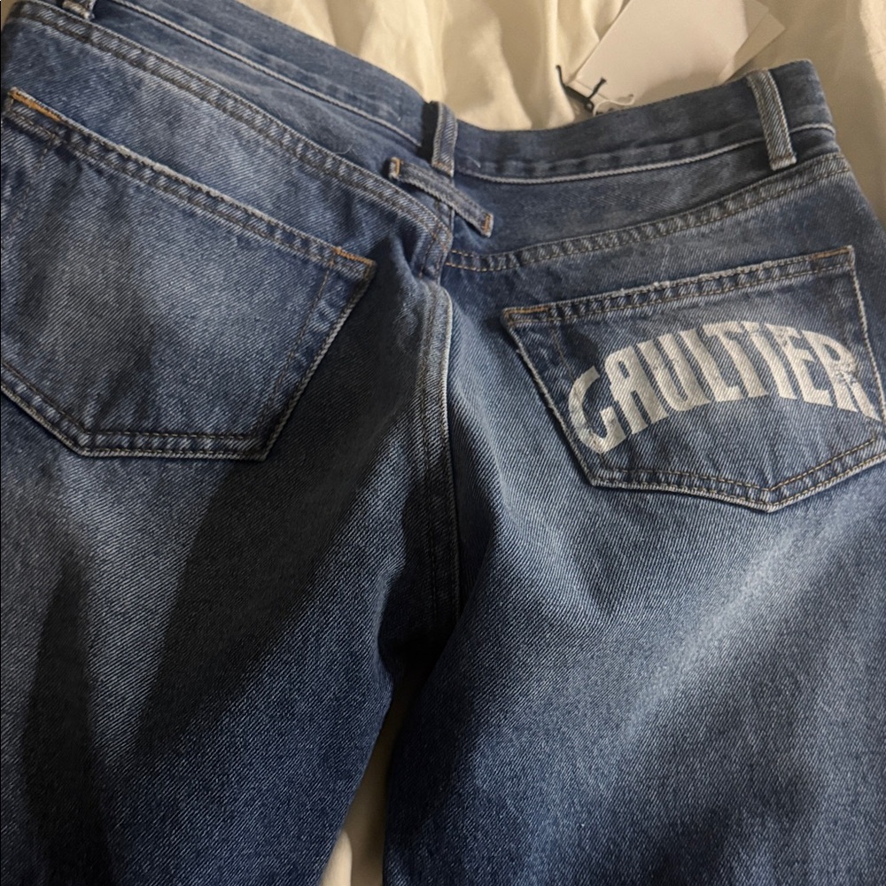 Jean Paul Gaultier Blue Boot Cut Jeans